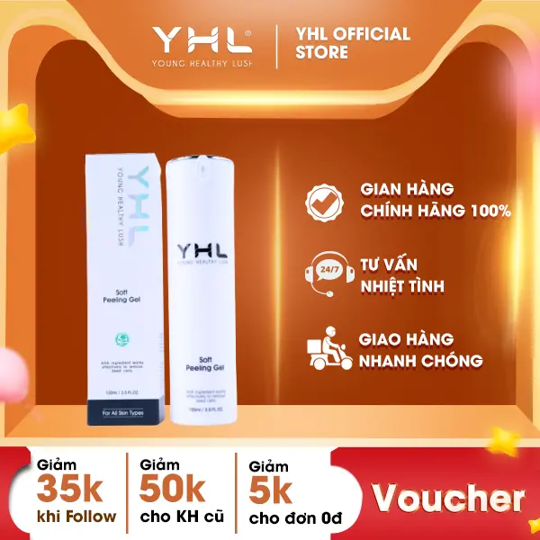 Gel tẩy tế bào chết YHL 100ml Hàn Quốc - Giúp loại bỏ bã nhờn, da mịn màng, đều màu