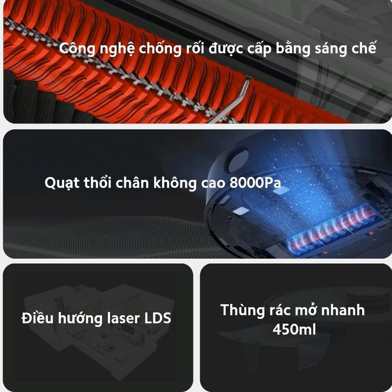Robot hút bụi lau nhà Mi Vacuum S10T NEW QUỐC TÊ 5