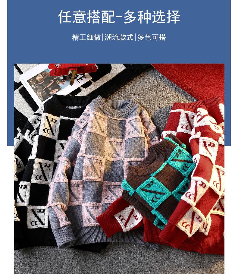 Product Introduction of Senma Group GLM Autumn and Winter New Youth Students Warm-Keeping Thick Loose Trendy Pullover Sweater Men's Coat Women 16