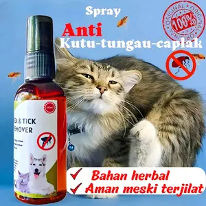 SPRAY 60 ML OBAT PEMBASMI KUTU AMPUH UNTUK KUCING - ANJING