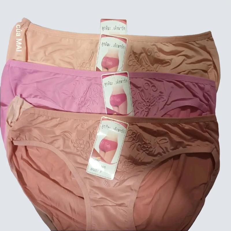 (68kg-80kg) Bộ 10  quần lót lạnh bigsize cho nữ - Thiết kế rộng rãi, thoải mái khi sử dụng - Voi, Nhung - Women nội  ybig 1