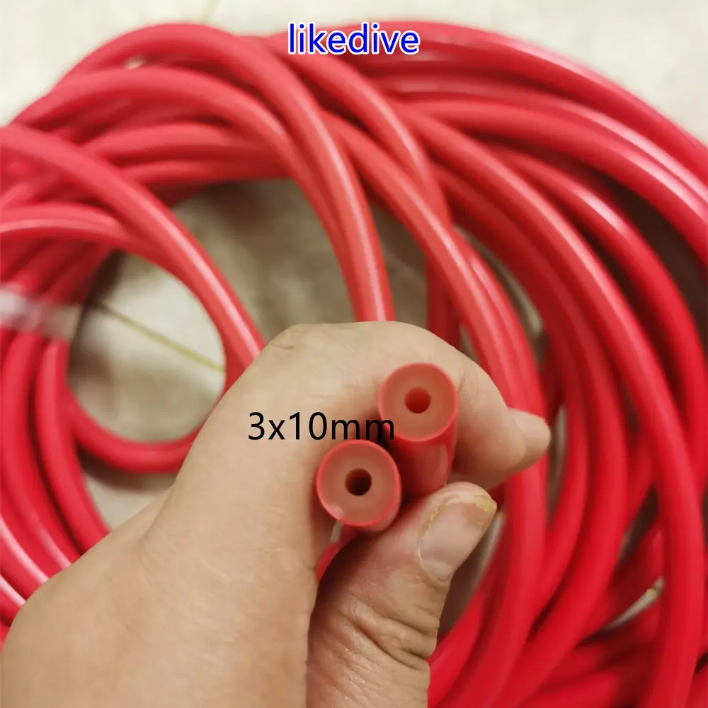 Tiub Jalur Speargun Getah, 1 meter, Tersedia dalam 3mm * 10mm, 3mm * 8mm, 3mm * 6mm, 2mm * 5mm dan 3mm * 7mm, Sesuai untuk memancing ikan, Jalur Anduh Speargun