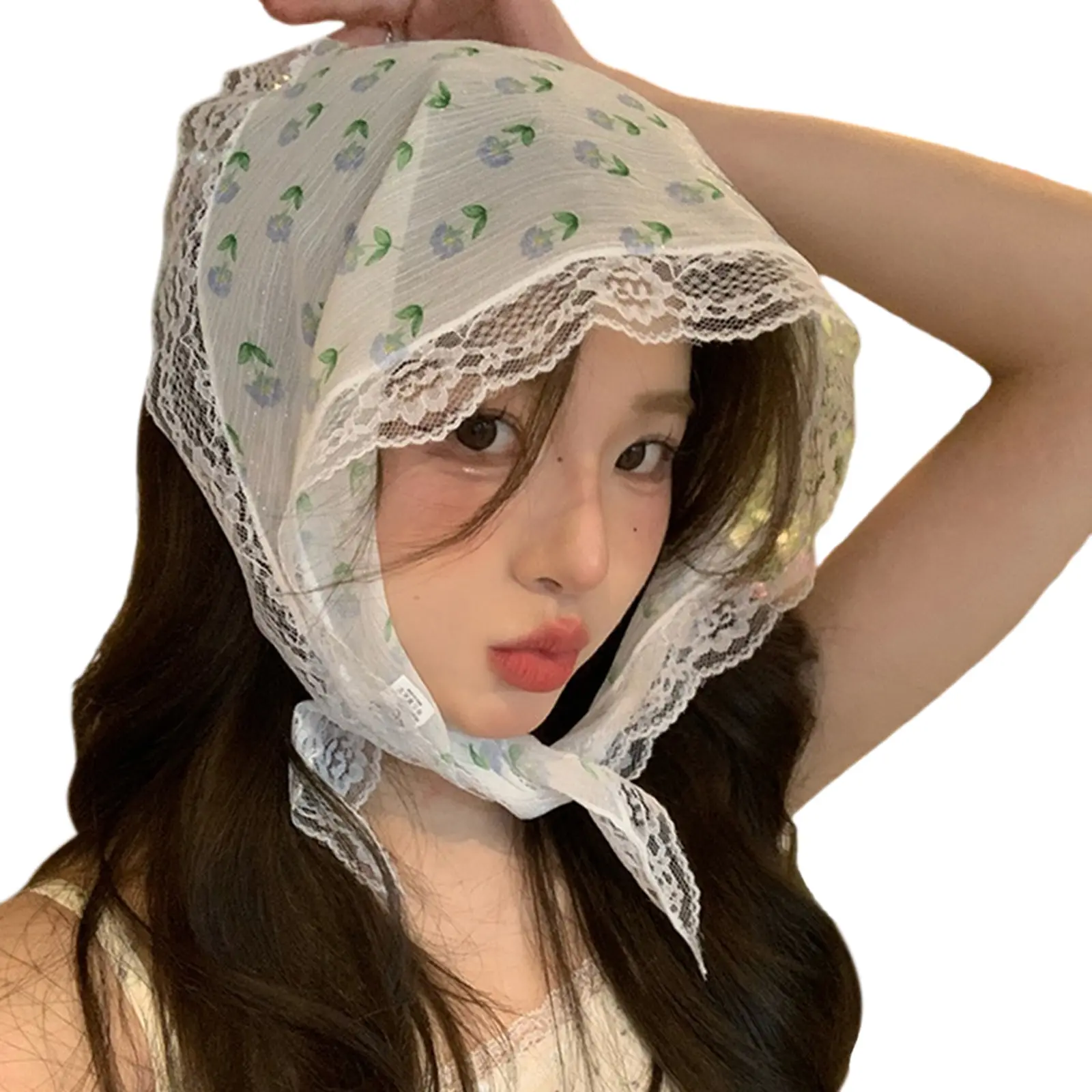Băng Đô Ren Co Giãn Rộng Cho Nữ, Co Giãn, Che Đầu Hoa, Thích Hợp Cho Đạo Cụ Chụp Ảnh Du Lịch