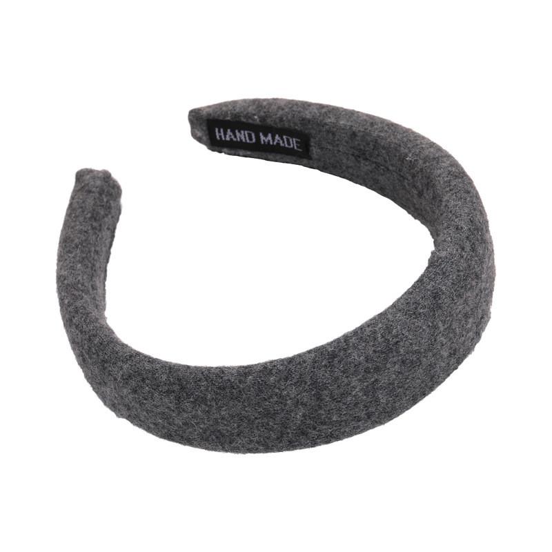 Product Introduction of Gray Polka Dot Knitted Bow Retro Hair Accessories Headband 32