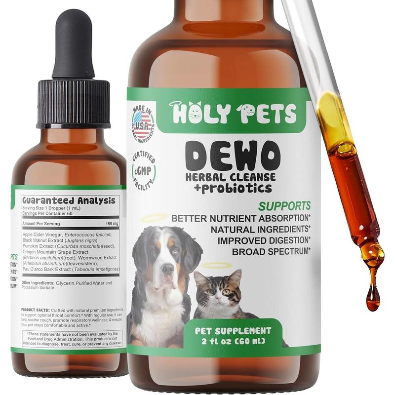 Picture of Herbal gut cleanse natural parasite support for dogs cats with - TikTok ...