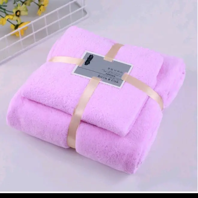 HANDUK SET 2IN1HANDUK MANDI DAN COTTON TOWEL IMPORT 4