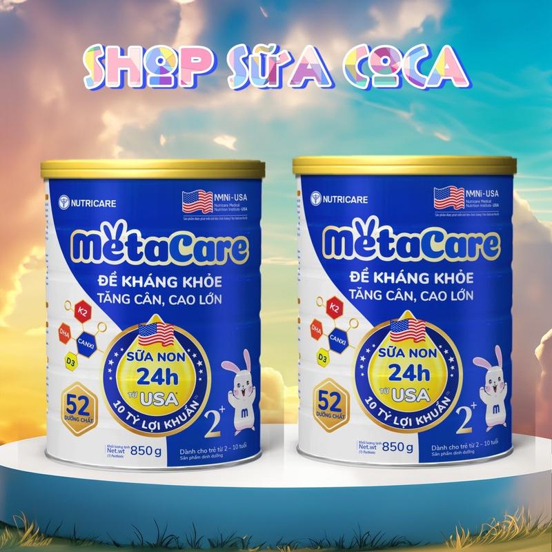 Sữa dinh dưỡng công thức Nutricare Metacare Xanh cho bé 850gr - tăng cường sức đề kháng và phát triển toàn diện