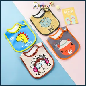 Bevavar Oto Bayi Kartun Lucu Oto Oto Oto Pola Hewan Lembut Berwarna-warni Melindungi Pakaian dari Kotoran