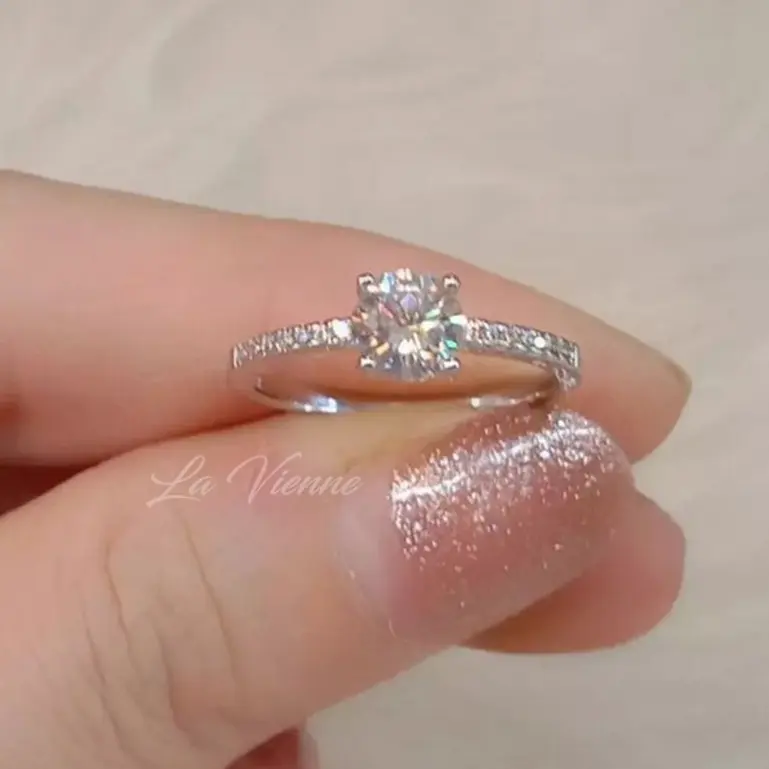 BatuCincin Titanium Wanita Anti Karat - Gold Silver Rosegold - Mewah Dan Elegan Cocok untuk Nikah Couple Pasangan Kondangan dan Sehari Hari Rings Berlian Perhiasan