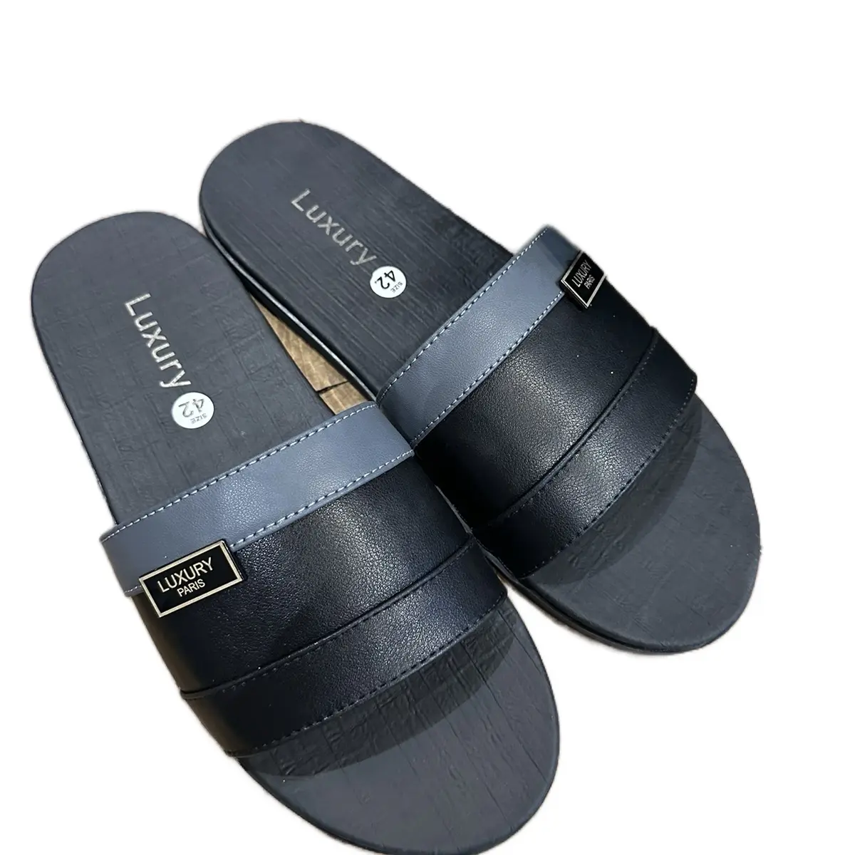 DéP Nam quai ngang đế chắc chắn phối màu đẹp bản Luxury - Slipper