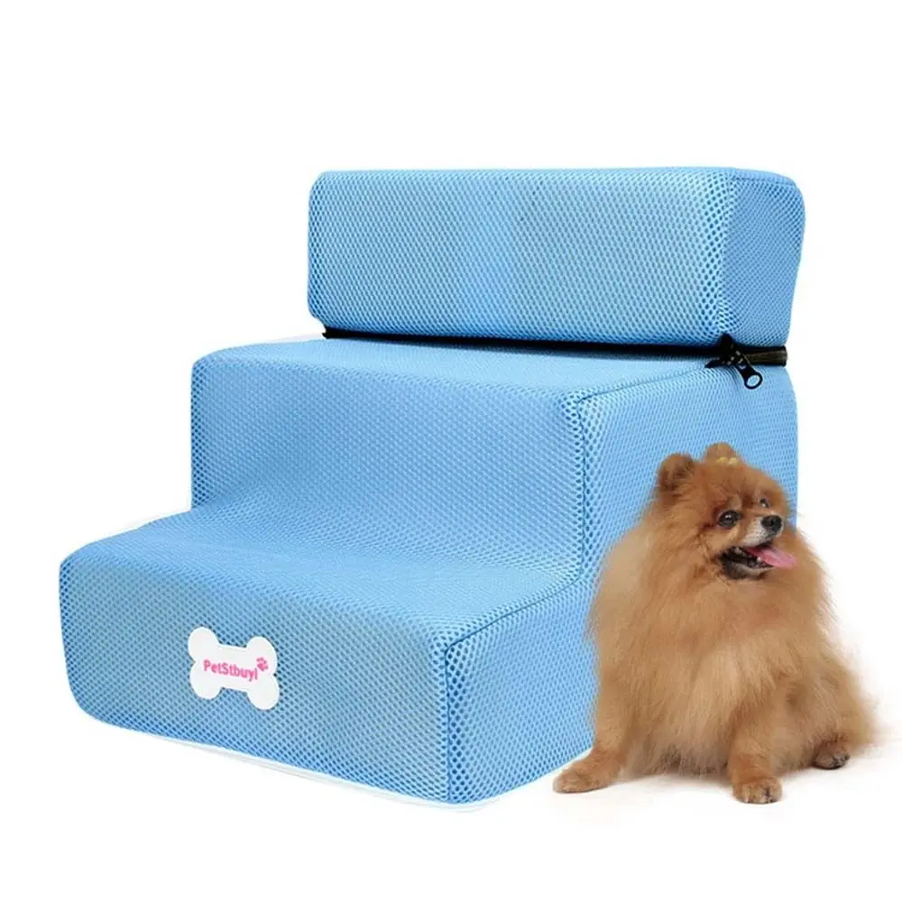 Durable 2/3 Steps Stairs Dog Ramp Stairs Climbing Anti-slip For Small Dog Cat Dog House Pet Supplies Dogs Bed Stairs Pet Ramp Ladder