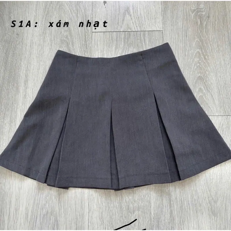 [XẢ KHO LIVE] Chân Váy Midi Dáng Ngắn Ly To Hottrend Nữ Tính TA-5322 - Thời Trang Nữ - Women Đen Đen 4