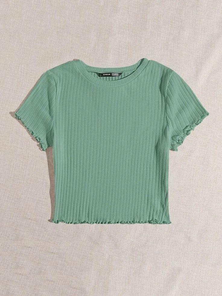Product Introduction of Atasan Crop Top // Lengan Pendek // material rib knit // Melar Wanita Polos Baju Kaos 6