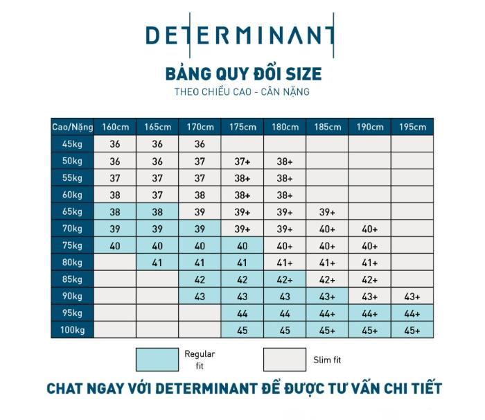 Product Introduction of Áo sơ mi nam tay dài DETERMINANT 100% cotton siêu dài - công nghệ Visdry chống nhăn kháng khuẩn - SS01 - màu Light blue 0