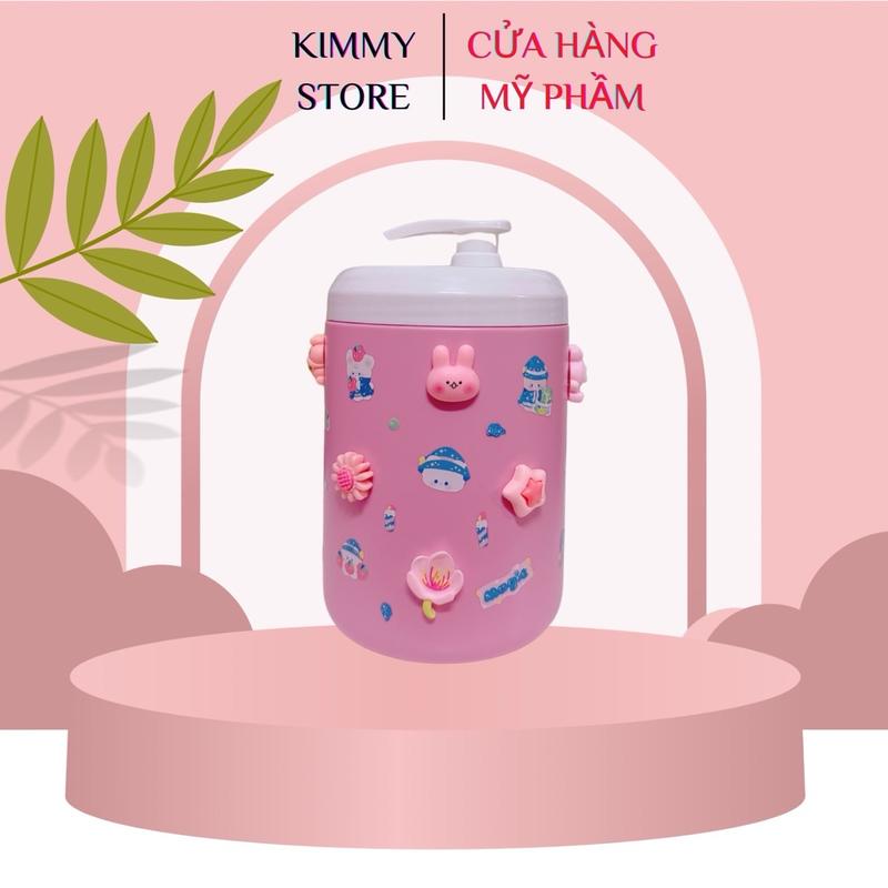 Hủ nhựa đựng kem 1kg hồng pastel