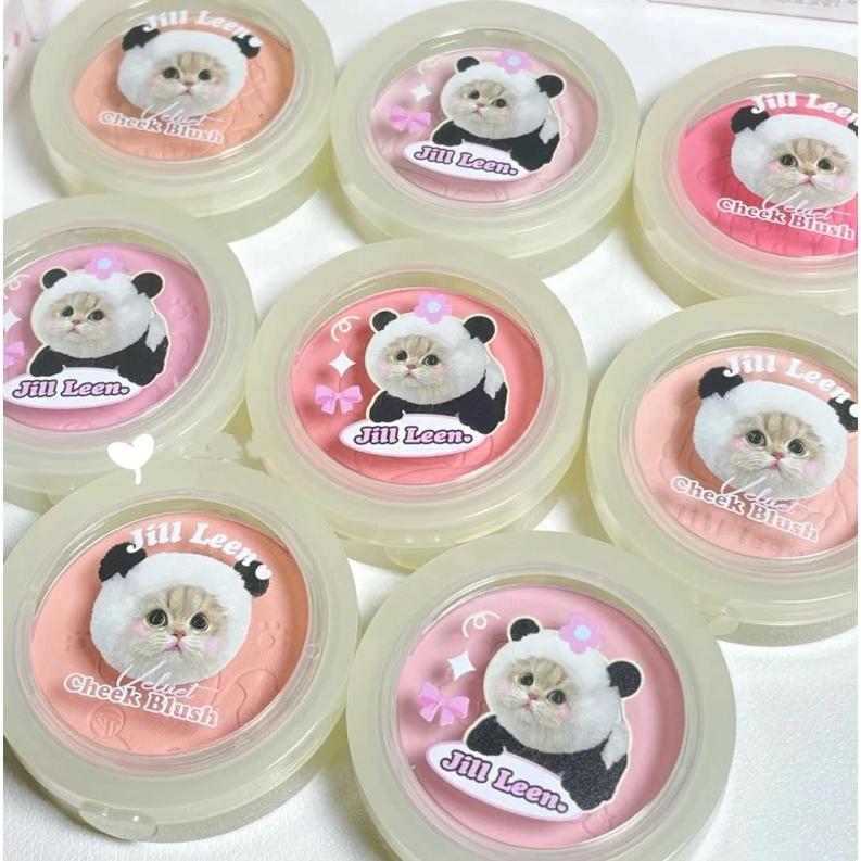 Jill leen Phấn Má Hồng Màu Đào Đào Ngọc Trai Mờ Lấp Lánh Không Thấm Nước Làm Sáng Tông Màu Da