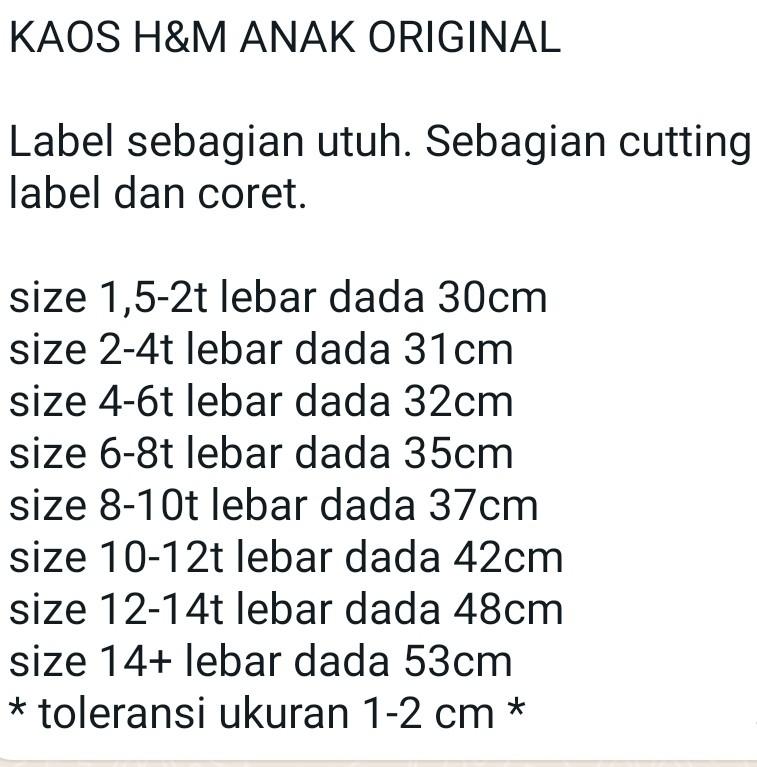 Product Introduction of Kaos Anak Laki-laki HM 1-14 Tahun (Part 3) 0