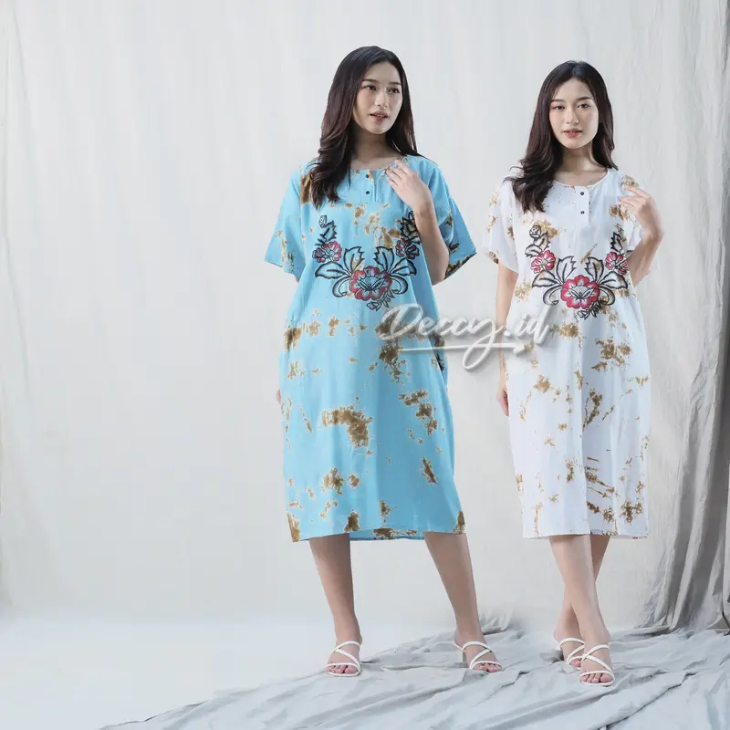 Deccy.id - daster barong bali motif bunga Panjang Wanita Rayon 0