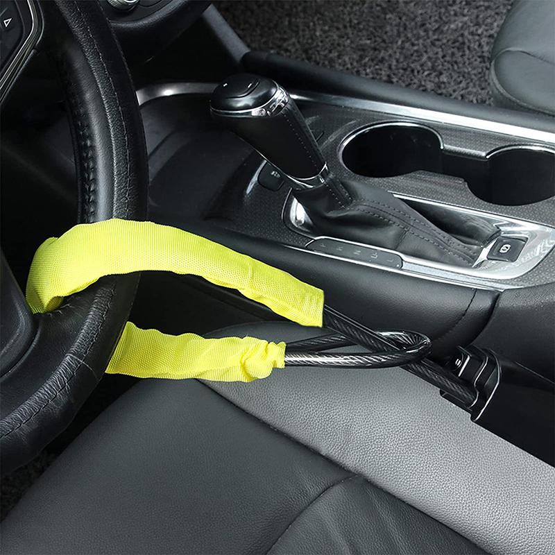 Khóa thiết bị chống trộm, 1 bộ, cho xe tải, SUV, Van, RV, Khóa vô lăng ô tô Thông Dụng với khóa dây an toàn, Khóa chắc chắn 2