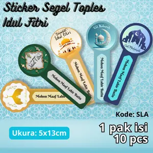 [10pcs] Sticker Toples Idul Fitri / Lebaran Untuk Kue Kering / Nastar (Stiker Label) Paper