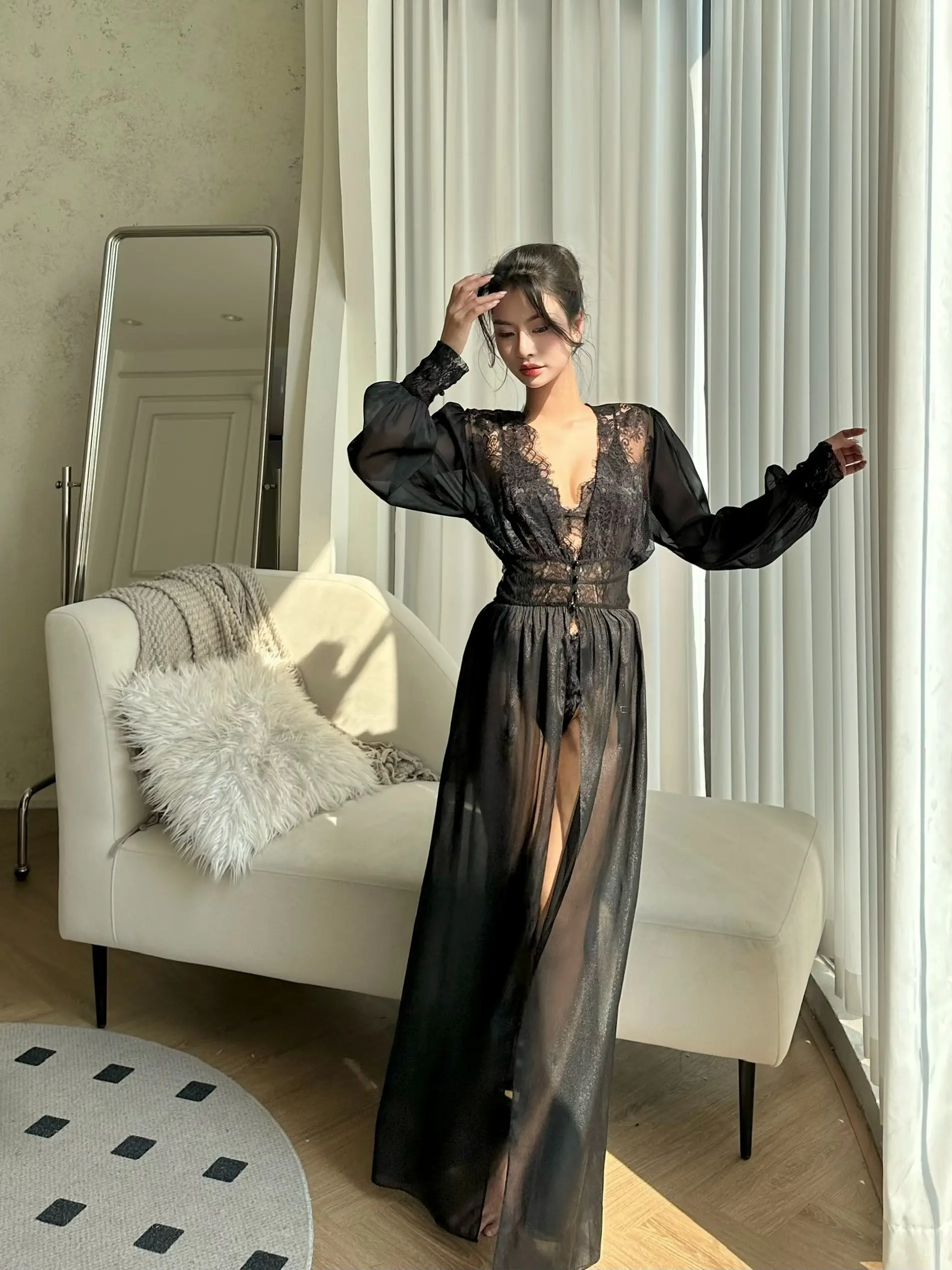A3_Áo Choàng Công Chúa - 2 màu - Voan tơ ánh kim Cao cấp - VSexy by VanVanNguyen