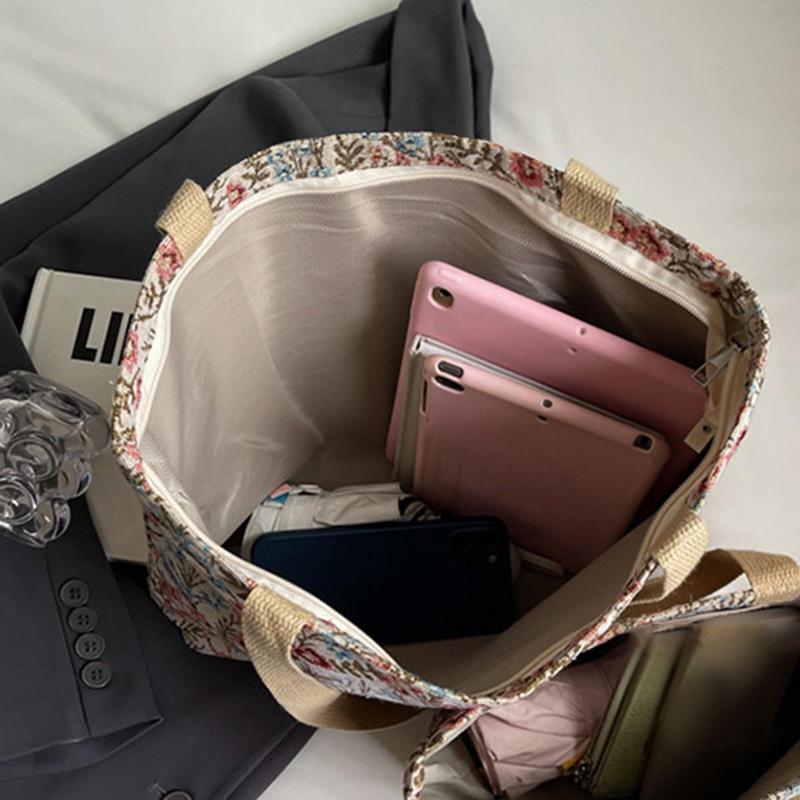Product Introduction of 2025 Large Capacity Canvas Bag New Style Fashion Suitable for Commuter 16