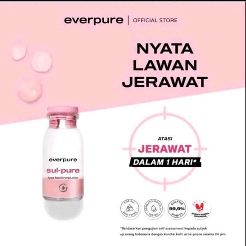 EVERPURE OBAT TOTOL JERAWAT SUL PURE ACNE SPOT DRYING LOTION ACNE EVERPURE Wajah 5