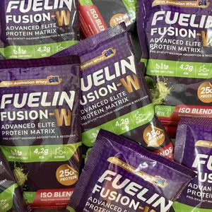 FUELIN SACHET - Fusion W Matcha - Susu Protein ISO Blends With Smart Formula untuk Performa & Recovery - Matcha