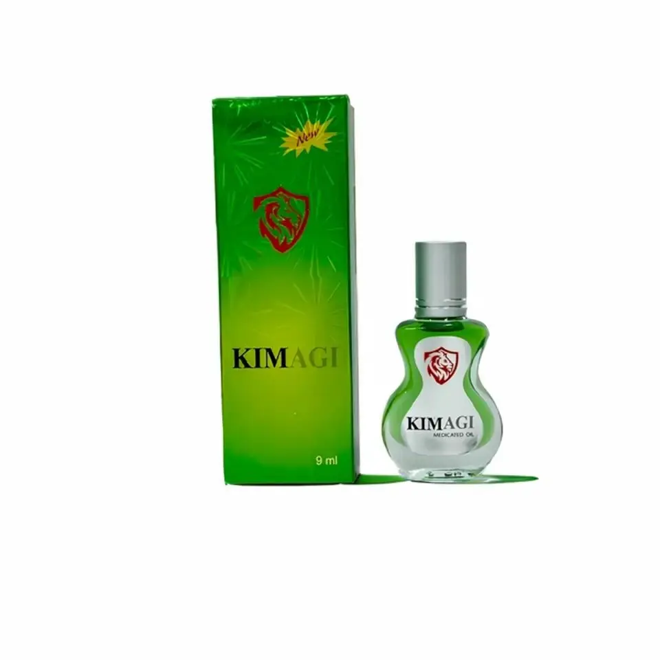 1 chai Dầu gió Kim 9ml, nắp chai dạng bi lăn, dáng chai hình dáng cây đàn, chai đẹp như chai nước hoa, hương thơm nguyên bản dầu gió Kim con lạc đà