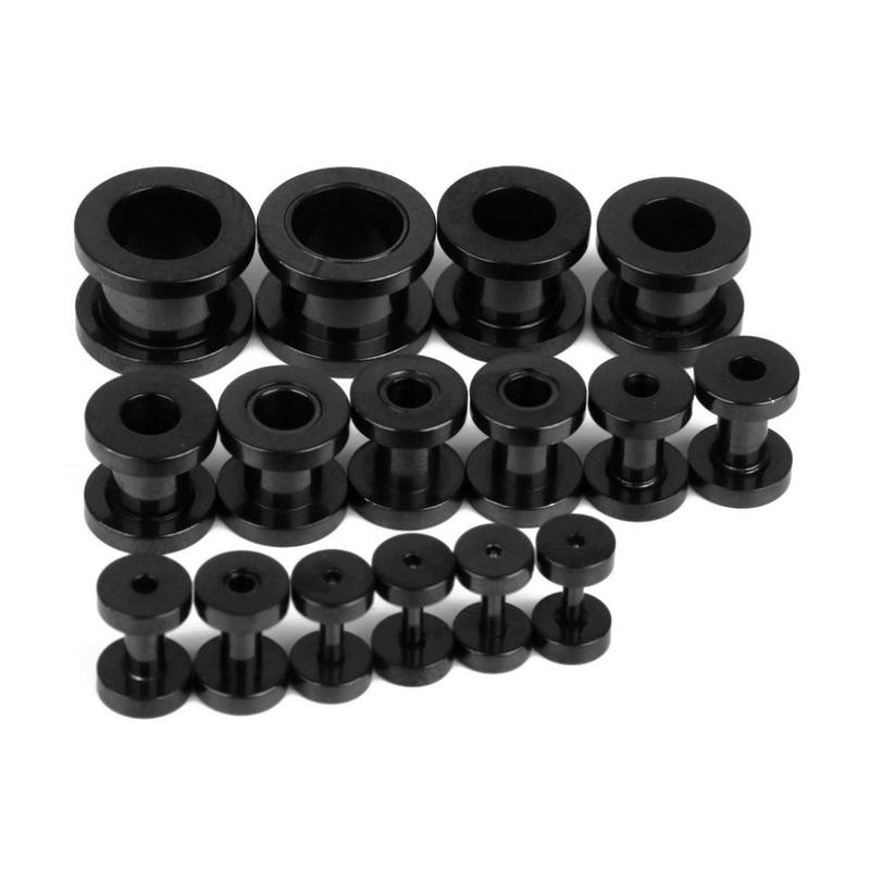 Stainless Steel Ear Plug Expander Tunnel Stretcher 16PCS 1