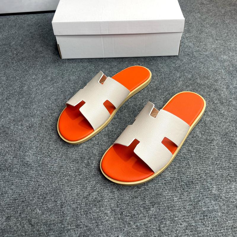 [Hàng loại 1 - Sơn Viền Quai] Dép Nam/Nữ Chữ H Size 36-45 Quai Kem Phom LikeAuth, Dép Da Quai Ngang Trend 2024, Đế Cao Su Cao Cấp, Dép Thời Trang (Nhung Đồng Quai Hậu Sandal DéP Đế Bằng) 6