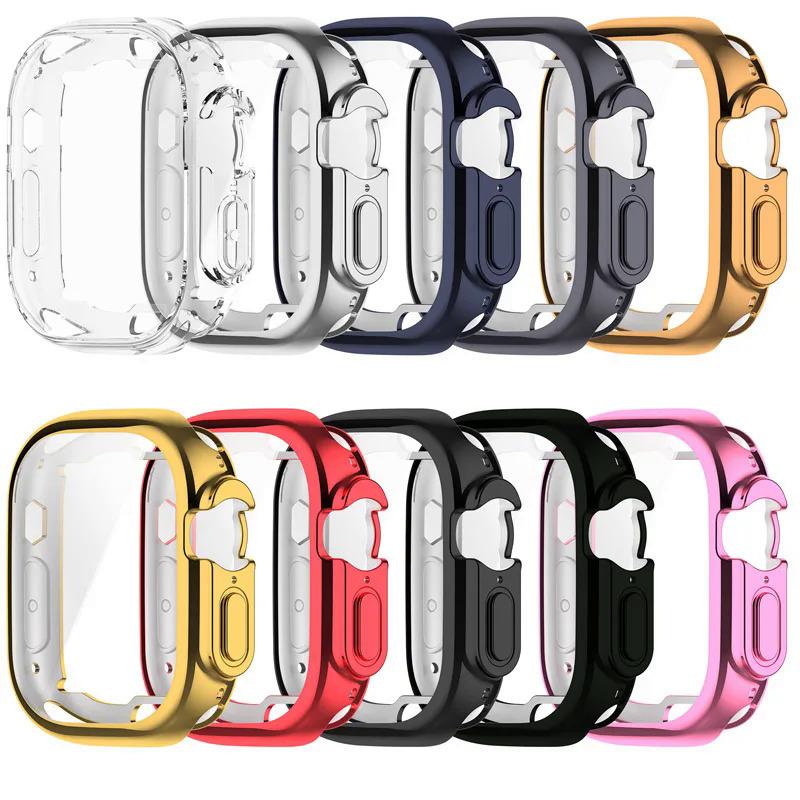 360 Full Coverage Case For Apple Watch Ultra 49mm Screen Protector Cover Protective Shell For iWatch Ultra 49mm TPU Bumper Case 1
