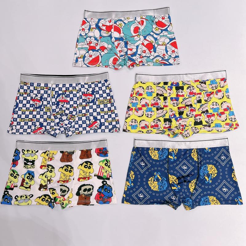 COMBO 3-4-5-6-7-10 QUẦN SỊP ĐÙI HOẠT HÌNH DO.RE.MON MIX NHIỀU MẪU KHÁC NHAU Menswear Quần Boxer Nam Thun