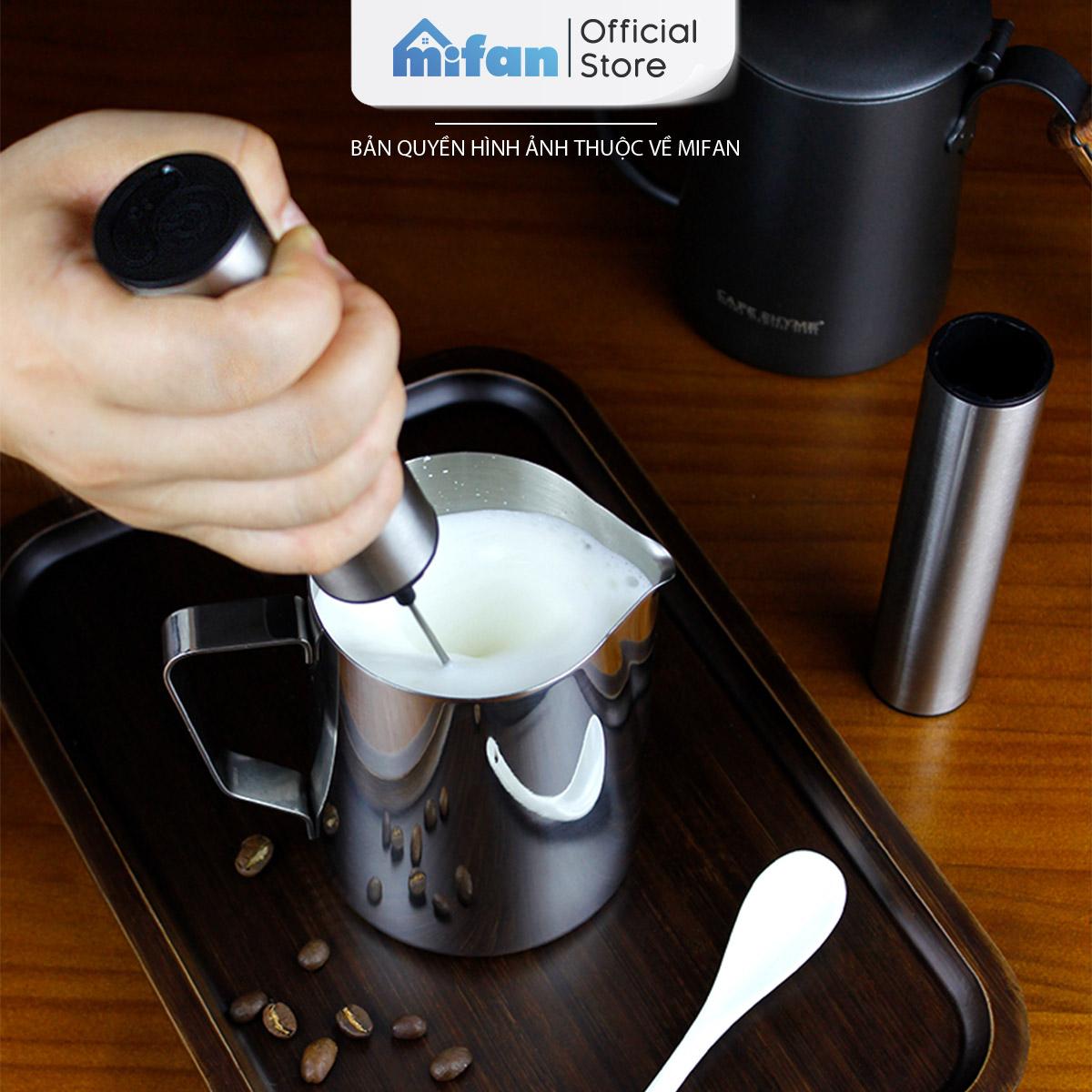 Máy Đánh Bọt Cà Phê Microfoam Mifan MF1501G - 3 Đầu Đa Năng, Thép không gỉ, Đế sạc USB tiện lợi - Hàng Chính Hãng Máy Đánh Bọt Cà Phê Microfoam Mifan MF1501G - 3 Đầu Đa Năng, Thép không gỉ, Đế sạc USB tiện lợi - Hàng Chính Hãng