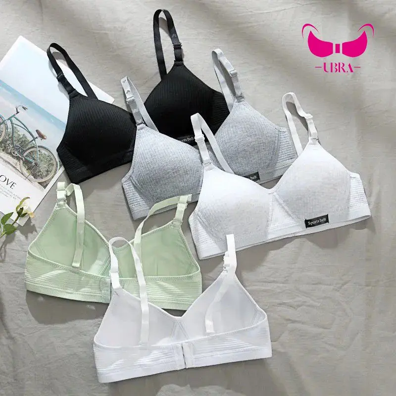 Seluar Dalam Lancar, Untuk Wanita dengan Payudara Kecil, Tekan Tubi, Nipis, Tanpa Cincin Keluli, Cawan Tetap, Selesa, Anti-kendur, Mesra Kulit, Bra Tanpa Wayar