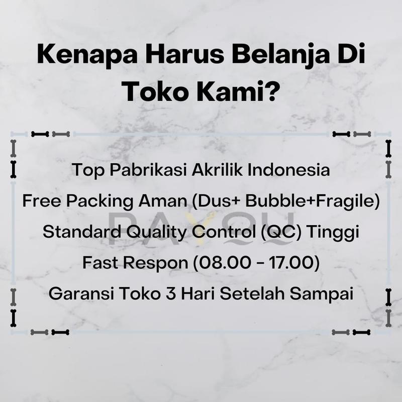 Acrylic Standing A6 Type L Potrait/ Tempat QRIS/ Tempat Brosur/ Tempat Menu/ Tempat No Meja Kantor 2