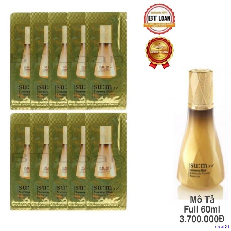 Product Introduction of erou21 gói tinh chất phục hồi cho da nhạy cảm,tổn thương trẻ hóa làn da từ vàng 24k su:m37 Summa 8-Miracle Power Essence 0