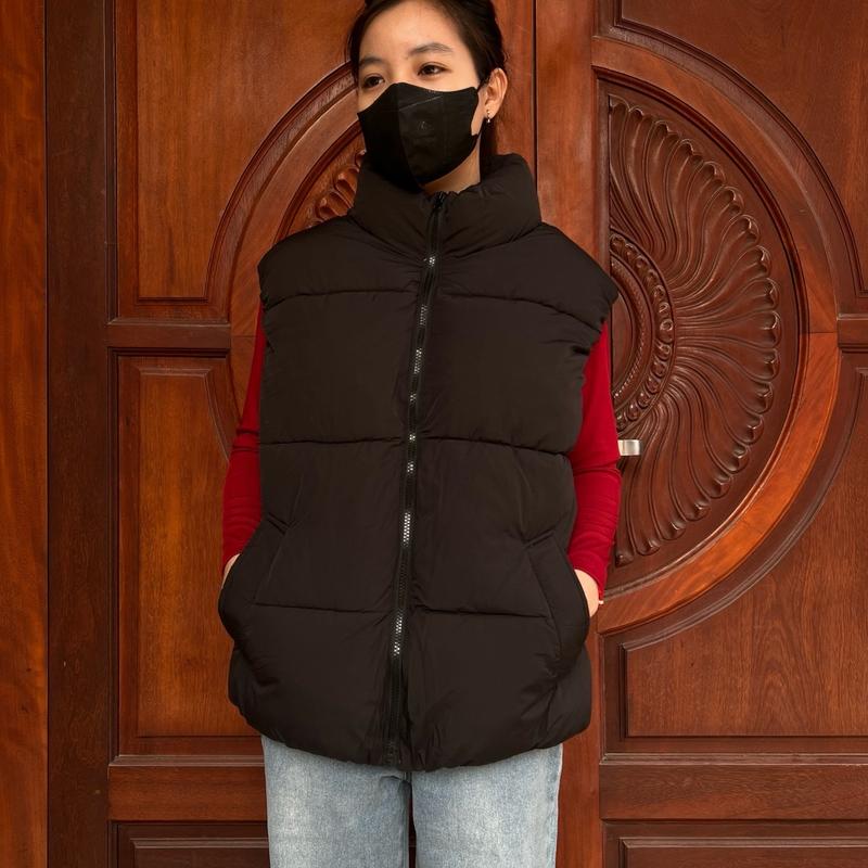 Aó gile  nữ cổ 7 phân bo chun form trơn trơn Áo Top 2