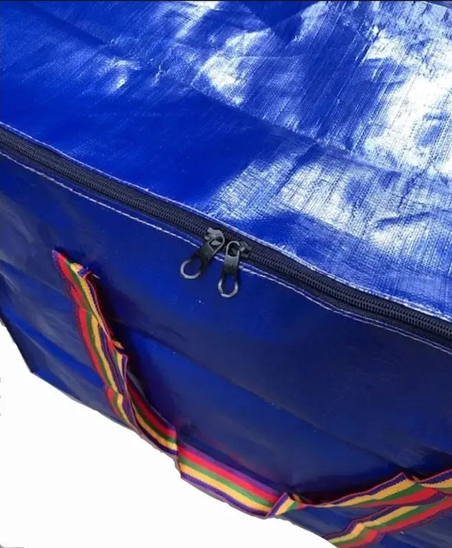 Túi bạt - Túi dứa đựng đồ có dây kéo chịu tải trên 20kg - Nhiều kích thước - Vải bạt dai bền, vận chuyển hàng dễ dàng 7