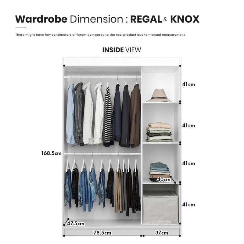 Free Delivery & Installation !! KENZZO 180*120*55 CM 2 doors sliding wardrobe/large wardrobe/cabinet/sliding wardrobe 6