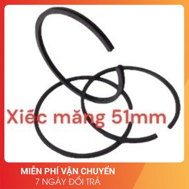  Combo 3 xiếc măng 51mm  bạċ piston máy bơm hơi máy nén khí piston 51mm xiecmang51 