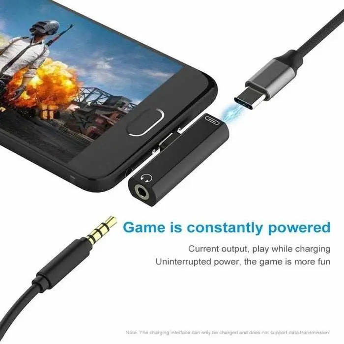 OTG 2in1 USB Type C to AUX 3.5mm: Adapter audio berkualitas tinggi untuk suara jernih - BP-21