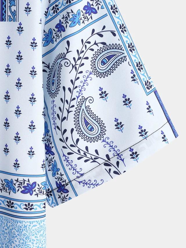 Product Introduction of Hot selling men's short sleeve shirt summer solid color lapel casual beach style streetwear 6