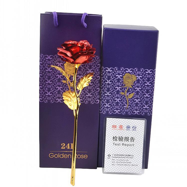 Product Introduction of gold dipped roses Mother's Day Present Small Gift Gold-Foil Roses Valentine's Day Gift Flower Artificial/Fake Flower Dried Flower Factory Wholesale 16