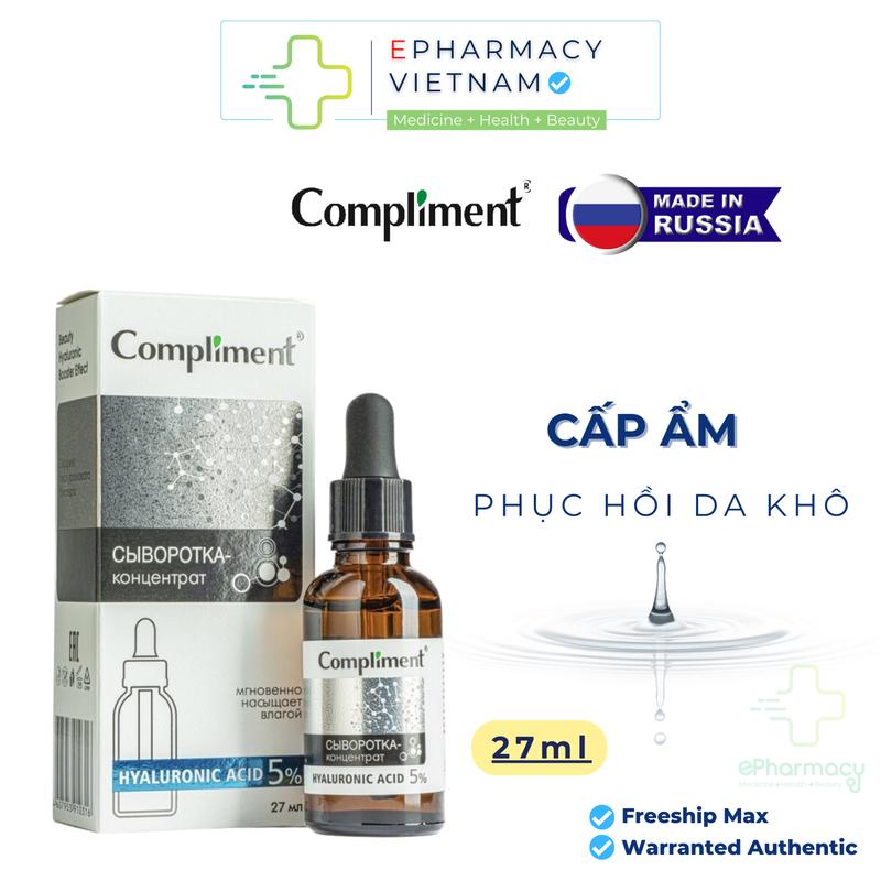 [HÀNG CTY] Serum COMPLIMENT Dưỡng Sáng, Cấp Ẩm Phục Hồi Cho Da 27ml 2