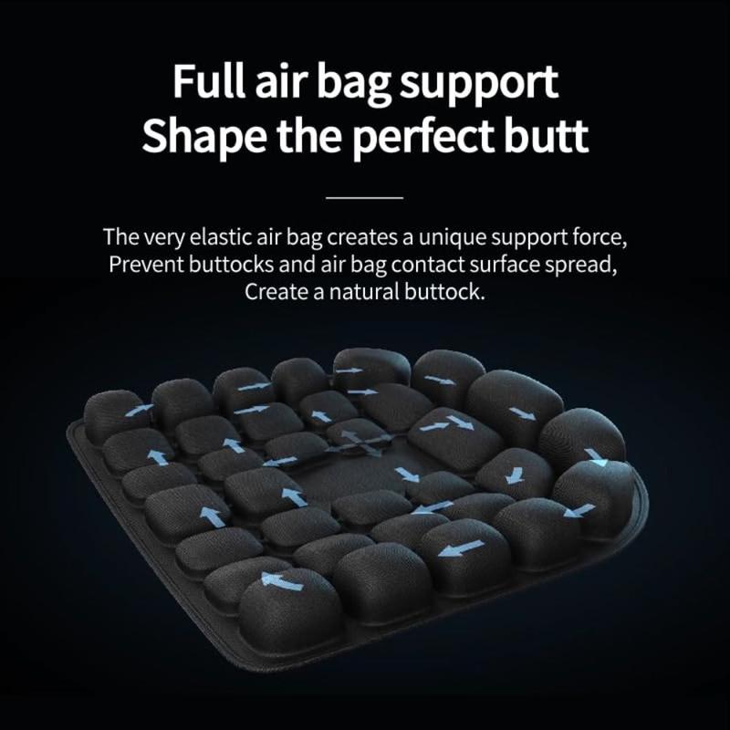 Product Introduction of New Inflatable Travel Cushion Anti-Slip Breathable 3D Air Cell Seat Cushion Comfortable Portable Travel Seat Cushion Office Chair 15