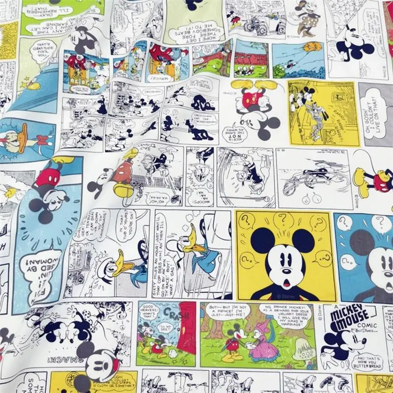Width 63 100 Mouse Donald Duck Design Fabric Good for Baby Kids Beddings Kain Cotton