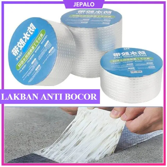 Lakban Anti Bocor Anti Air Tahan Panas Aluminium Foil Asphalt Tambal Atap dinding Lem Talang Serbaguna