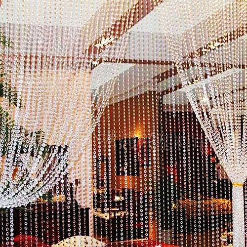 Hạt Nhựa Trong Suốt 30 Mét Cho Rèm Cửa Sổ Cửa Ra Vào Phông Nền Đám Cưới