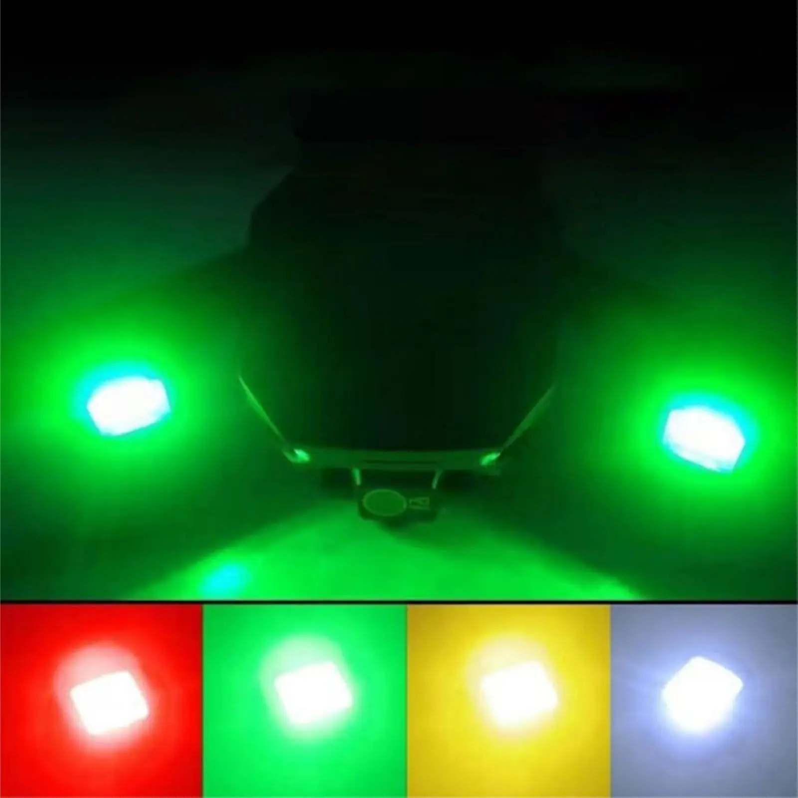 Đèn LED Nhấp Nháy Máy Bay, 7 Màu, Sạc USB, Đèn Nhấp Nháy Đi Xe Máy, Độ Sáng Cao, Không Dây, Đèn LED Chống Va Chạm, Thích Hợp Để Đi Xe Đạp Ban Đêm